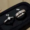 Anéis Combinados de Prata Esterlina S925 com Diamantes Quadrados Pequenos, Anéis Empilháveis com um Toque de Moda de Alto Padrão, Anéis de Pedida