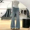 Jeans Azul Claro Acampanados para Mujer 2025 Nuevos de Cintura Alta Sueltos con Efecto Adelgazante Pierna Recta Acampanados Pantalones de Longitud Completa