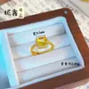 Anel de Cubo de Açúcar Cravejado com Diamantes de Alta Qualidade Popular no Xiaohongshu com Alta Retenção de Cor para Mulheres Design de Nicho Anel Estilo Ins Atacado