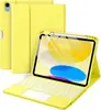 Funda Teclado Bluetooth para iPad 11ª Gen A16 Carcasa para Tableta Apple Air 11 Adecuada para M3 Táctil Funda de Cuero Retroiluminada