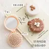 Espejo de Oso Lindo Espejo Mini Portátil Peine de Cojín de Aire Plegable para Niñas Peine con Bolsa de Aire Peine Masajeador