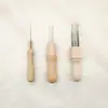 Feltro de Lã Agulha para Feltro Agulha Ferramenta de Artesanato Caneta Agulha Cabo de Madeira 3 Agulhas 8 Agulhas Agulha Multi-Ponta para Feltro de Lã de Gato e Cachorro