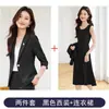Blazer Profesional para Mujer Transfronterizo Primavera y Verano Estilo Nuevo Moda de Gama Alta Elegante Manga Tres Cuartos Traje Ropa de Trabajo