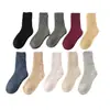 Calcetines de Lana para Mujer, Calcetines de Media Pantorrilla, Engrosados con Forro Polar, Calcetines Caídos, Calcetines Cálidos de Rizo, Calcetines Largos de Cachemira para Mujer