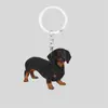 Llavero de Acrílico de Cachorro de Dibujos Animados Transfronterizo 2D para Vacaciones Colgante Plano para Actividad Regalo Pequeño Colgante Creativo para Mochila