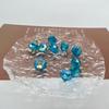 Cuentas de Cristal Multifacéticas Pulsera DIY Pasador Adorno Colgante para Coche Camisa de Gasa Botones Cheongsam Materiales Botones con Pedrería