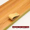 Manija de Cuero para Puerta de Gabinete de Muebles, Manija de Cuero para Maleta, Manija de Cajón de Gabinete, Manija de Gabinete de Cuero Marrón-Negro