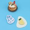 Molde de Pan al Vapor de Frutas y Verduras de Dibujos Animados Patrón Creativo Pasta Artificial Fondant Galleta Pastel Impresión Corte Molde Herramienta para Hornear