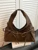 Bolsa de Mão de Luxo Transfronteiriça, Bolsa Tote Pequena Simples, Versátil para o Trabalho e Compras, Bolsa Transversal Leve e Exquisita para Mulheres com Laço