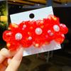 Banda para el cabello de flores Accesorios para el cabello de niños Princesa Moño de niña Banda elástica para el cabello Linda para bebé Niña Adorno para la cabeza Tocado Flor