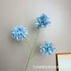 Flor artificial de crisântemo bola de 3 cabeças bola de cristal decoração de casamento arranjo de cena de parede de fundo de hotel atacado