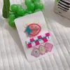 Paquete de 3 Pinzas para el Cabello de Dibujos Animados Q Pan Tostado Combinación Pinza Corazón de Niña Pinza Lateral Pinza para Flequillo Accesorios de Pinzas Japoneses y Coreanos