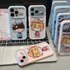 Pijama de Pareja Aplicable a Funda de Teléfono Apple 16PROMAX iPhone15Plus Funda Suave 14 Fresco 13 Divertido