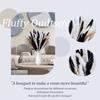 82 peças grama de cauda de coelho preto e branco junco poeira mix buquê decoração de casa enfeites de flor seca venda quente transfronteiriça