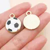 Fútbol Copa del Mundo Deporte Colgante de Aceite Goteante Accesorios de Joyería de Aleación DIY Colgante de Collar Llavero Insignia Conmemorativa