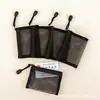 Bolsa de Almacenamiento de Malla de Nylon de Gran Capacidad para Cosméticos y Artículos de Tocador, Bolsa de Viaje Portátil con Cremallera, Se Puede Imprimir con Logo