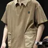 Camiseta de Manga Corta Transpirable de Secado Rápido con Textura de Lujo Lobo Beijiang para Hombre, Marca de Moda, Talla Grande, Nuevo Estilo de Alta Gama Verano 2026