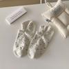 Calcetines de Tobillo Bajo para Primavera y Verano para Mujer, Calcetines Ins de Estilo Japonés y Coreano de Moda para Mujer, Calcetines Cortos de Lunares Versátiles Ocultos de Tobillo Bajo