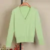 Nuevos Tops Cortos de Cuello en V para Mujer de Principios de Primavera y Principios de Otoño, Chaquetas, Prendas de Punto, Cárdigans, Ropa para Habitación con Aire Acondicionado, Suéteres para Mujer