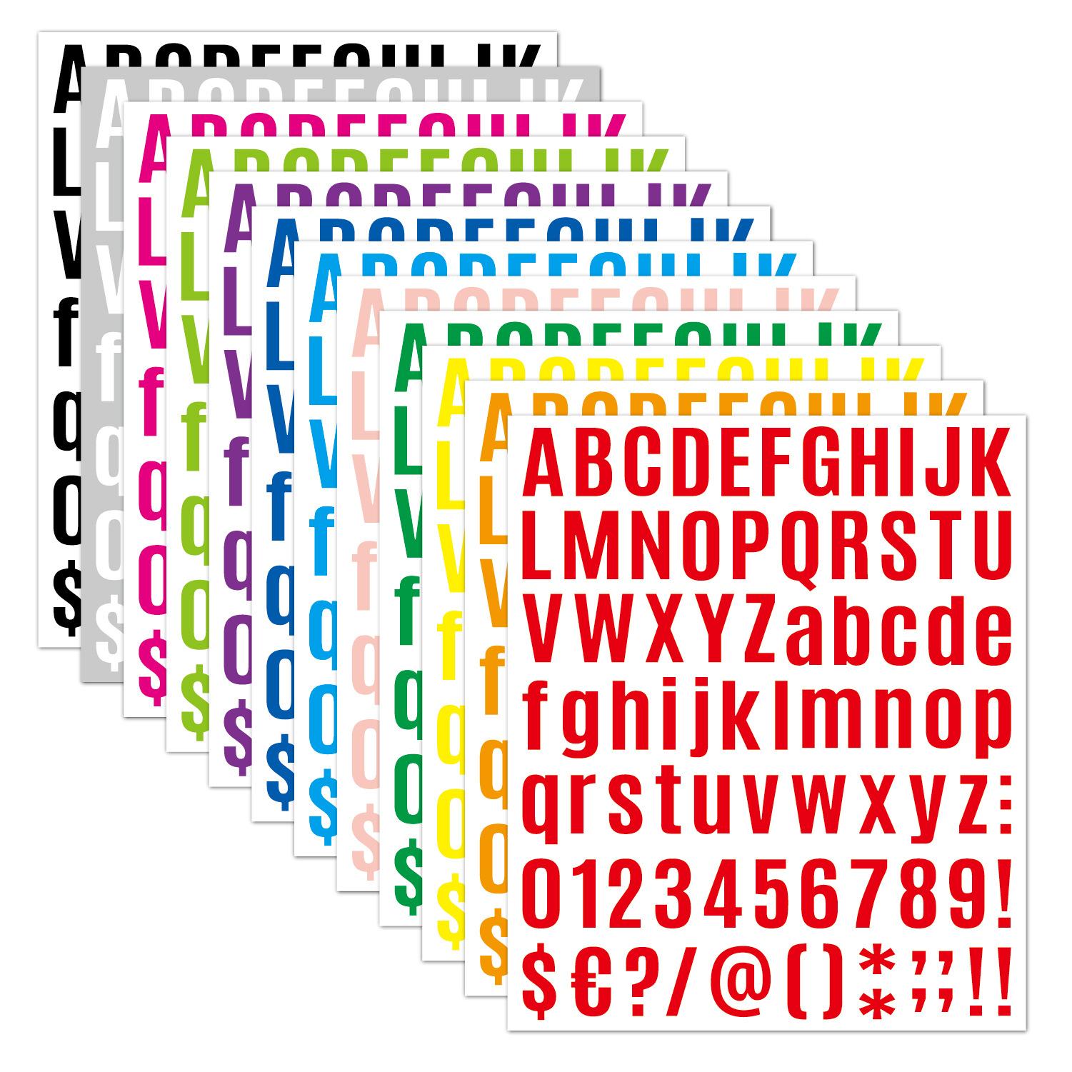 黑体字母数字贴193x229mm-1