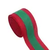 Cinta a Rayas Roja, Verde y Blanca con Borde de Alambre, Imitación Lino, Transfronteriza, para Caja de Regalo DIY, Accesorios de Empaque