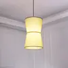 Lámpara de araña moderna minimalista nórdica para restaurante, pantalla de tela de lino china, lámparas creativas para sala de estar, comedor, dormitorio, estudio