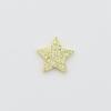Acessórios de materiais DIY feitos à mão transfronteiriços acessórios estrela 2cm estrela de cinco pontas tecido com pó dourado acessórios de cabelo infantil plug-in