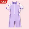Traje de baño para niñas 2026 Nuevo de una pieza Niños medianos y grandes Piscina Bebé Entrenamiento Profesional Traje de baño para niñas