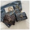 2025 Novo Estilo Simples Estilo Ocidental Commuter Retro Simples Moda Leopardo-estampa Corrente Ombro Crossbody Retro Pequena Bolsa Quadrada para Mulheres