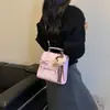 Mochila de Ombro Duplo Cor Sólida Simples Elegante com Laço Estilo Coreano para Mulheres 2026 Novo Estilo Personalidade Casual Alta Aparência Bolsa Transversal