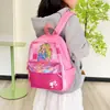 Mochila Rosa para Niña Linda Estilo Extranjero Princesa Dibujos Animados Anime Estudiante de Primaria Mochila Ligera Infantil Moderna Bolsa Escolar