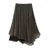 Fabricantes Mayoristas de Ropa para Mujer Transfronterizos 2026 Nuevo Vestido Falda Asimétrico de Lunares Sexy Moderno Estilo Europeo y Americano