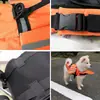 Produto exclusivo para exportação da Amazon: colete salva-vidas refletivo para cachorro com suporte de queixo, colete flutuador para pet, roupa de banho para cães pequenos e grandes