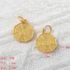 Acessórios para brincos diy liga de zinco banho de ouro cinco vias deus da fortuna buda fofoca pulseira pingente com contas acessórios feitos à mão