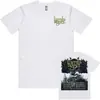 Tour Lamb of God 2025 Nova Camiseta Camiseta com Estampa de Banda Espiritual Manga Curta Algodão Camiseta Masculina Estilo de Rua Hip Hop