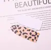 Estilo Igual ao Livro Vermelho Pequeno Estampa de Leopardo Fosca Patch Impresso em Acrílico Clipe Lateral DIY Ímã de Geladeira Capa de Celular Buraco Sapatos