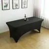 Juego de Mesa Elástico Transfronterizo Juego de Barra de Cócteles Mantel Elástico Cubierta de Mesa para Reuniones de Hotel Banquetes Mantel para Bodas al Aire Libre