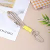 Etiqueta Tejida de Doble Capa Combinación de Colores Correa para Teléfono Móvil Bolso de Felpa Tejido a Mano Muñeco Colgante Accesorios Llavero Correa Pequeña
