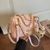Bolsa de almohada versátil estilo coreano de moda, acolchada, con cadena, bolso de mano, bolso de hombro cruzado, novedad de primavera 2026 transfronterizo