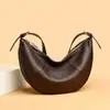 Bolso Cruzado Nuevo de Piel de Vaca Transfronterizo para Mujer, Lujo Ligero, Textura de Alta Calidad, Bolso de Hombro para la Axila, Bolso Tipo Dumpling Retro y Versátil