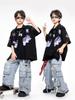 Ropa de Moda Hip-hop para Niños y Niñas Marca de Moda Traje de Camiseta de Béisbol de Manga Corta Ropa de Moda Hip-hop Hiphop para Niños Ropa de Actuación Moderna y Genial