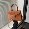 Elegante bolso de invierno 2024 con diseño de nicho, bonito bolso de mano cuadrado pequeño para mujer, bolso cruzado de moda para mujer.