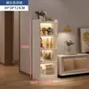 Estantería Simple de Pie junto al Mueble de TV, Librero para el Hogar, Gabinete Pequeño para Pasillo, Librero de Múltiples Niveles para Montar en la Pared para Sala de Estar