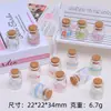 Botella de los deseos creativa tridimensional estilo Ins hecha a mano DIY pegamento de crema resina pequeños accesorios joyería casa de muñecas materiales hechos a mano