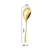 Amazon Utensílios de Mesa Públicos Colher de Sopa de Aço Inoxidável Colher de Servir Comida Ocidental Colher de Salada Garfo Conjunto de Hotel Colher de Serviço Escorredor