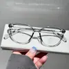 Gafas Lusi Mismo Estilo Marco de Gafas Ópticas Tr90 para Mujer, Populares en Xiaohongshu, Gafas Lisas Elegantes con Protección contra Luz Azul