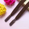 Cordón Plano de Poliéster-Algodón Floral de 0.8 cm de Espesor con Terminales Metálicos, Cordón Versátil para Cintura de Pantalones Casuales, Cordón de Cremallera para Sudadera de Primavera Nuevo
