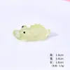 Atravessando Fronteiras Novo Produto Micro-Paisagem Luminoso Multicolorido Crocodilo Resina Acessórios Paisagismo Decoração DIY Desktop Pequenos Enfeites