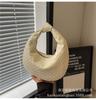 Xiaozhong Design Hand-woven Bag All-match Underarm Bag Mulheres High-end 2024 Novo ombro portátil Dumpling Bag