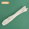 Corda de Algodão Curta 1-10mm DIY Corda Tecida à Mão para Bolinho de Arroz Corda para Tear de Tapeçaria